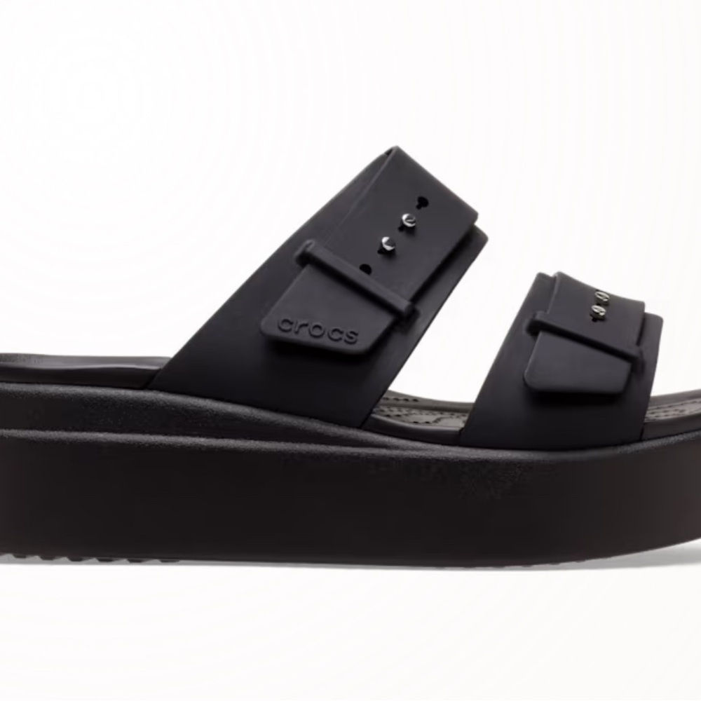 CROCS Women's Black Double Strap Sandals
